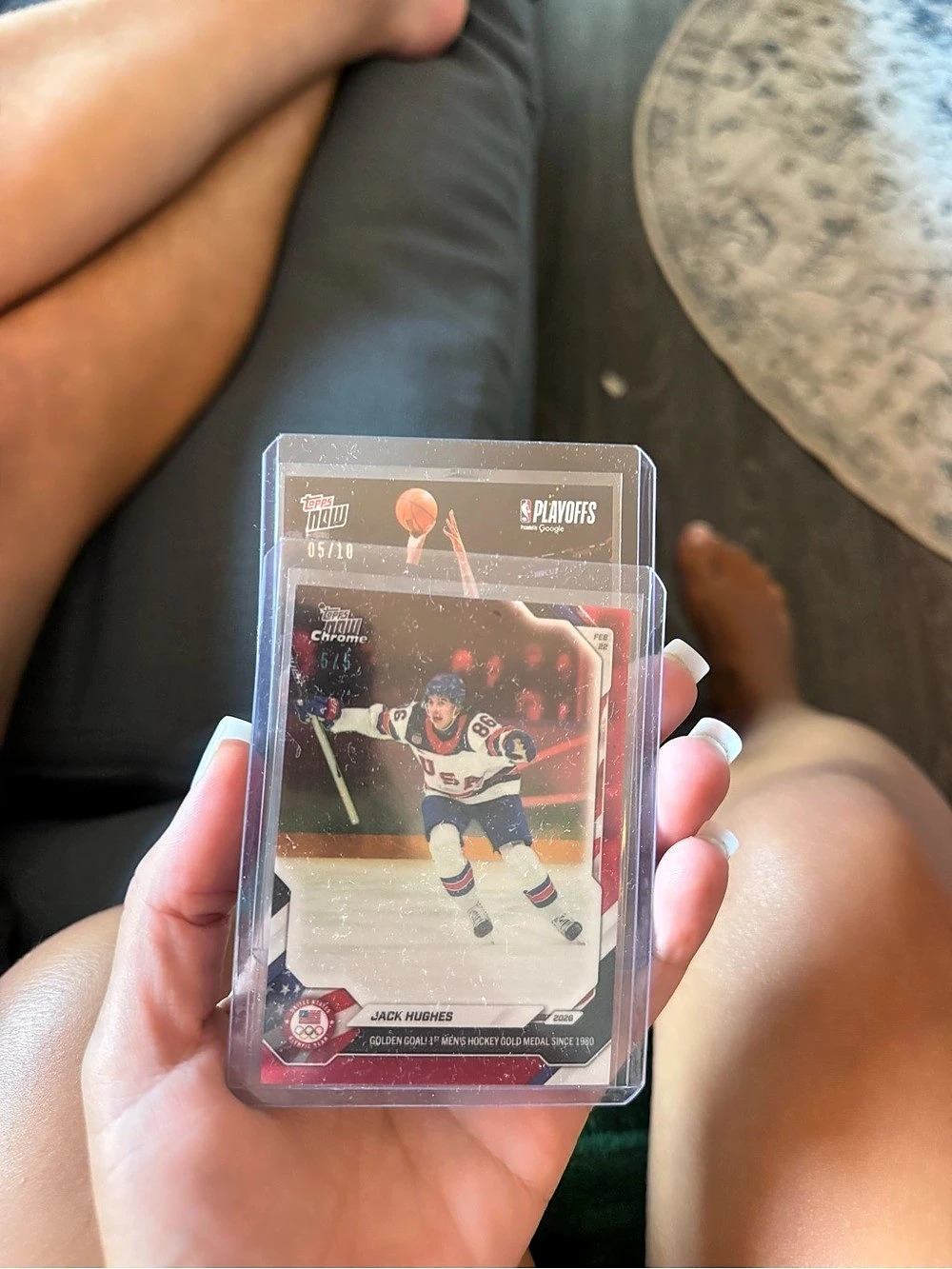 2026 Olympics Topps Now
Chrome Jack Hughes Golden Goal
Team USA RED 2/5 SSP